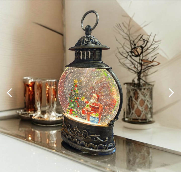 LINTERNA OVALADA COLGANTE DE NAVIDAD