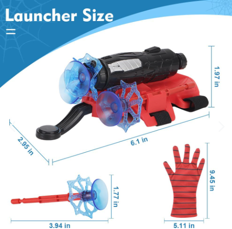 GUANTE SPIDERMAN LANZA RED