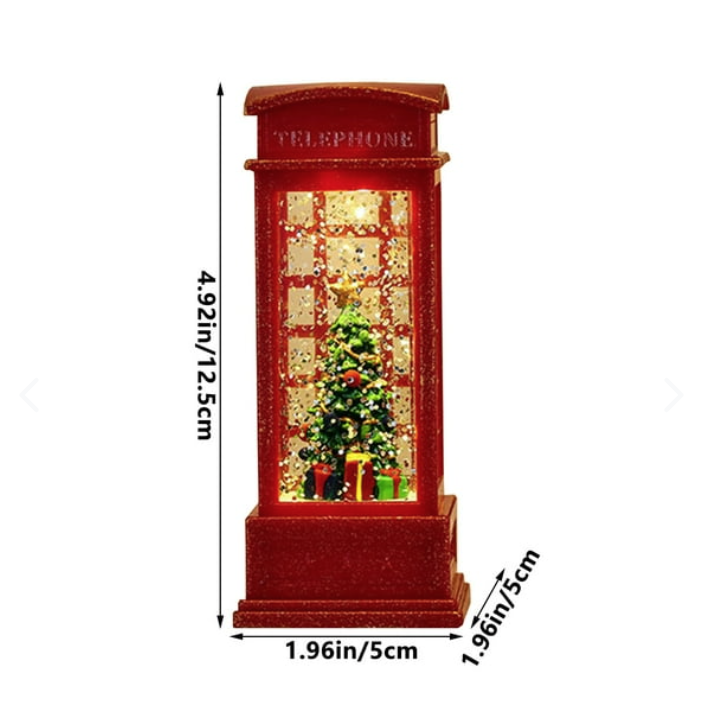 FAROL NAVIDEÑO CABINA ROJO (x3)