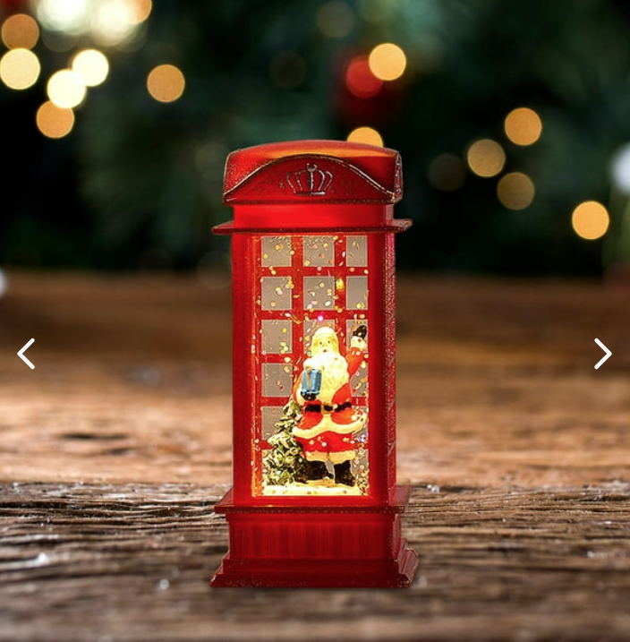 FAROL NAVIDEÑO CABINA ROJO (x3)