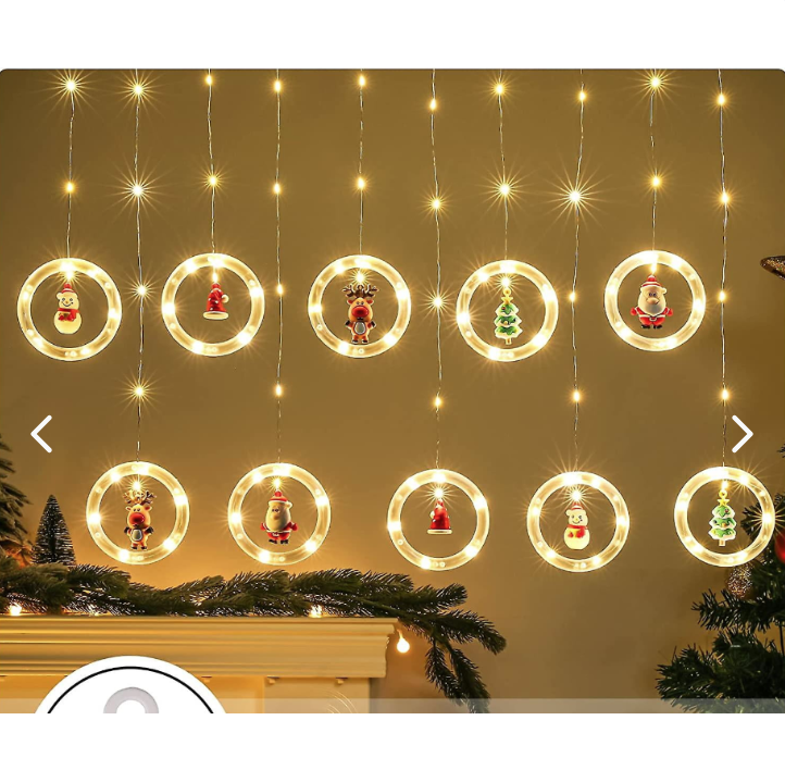 GUIRNALDA DE AROS NAVIDEÑA 3M 10L