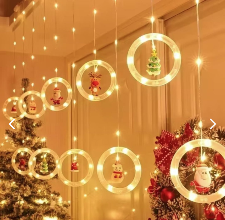 GUIRNALDA DE AROS NAVIDEÑA 3M 10L