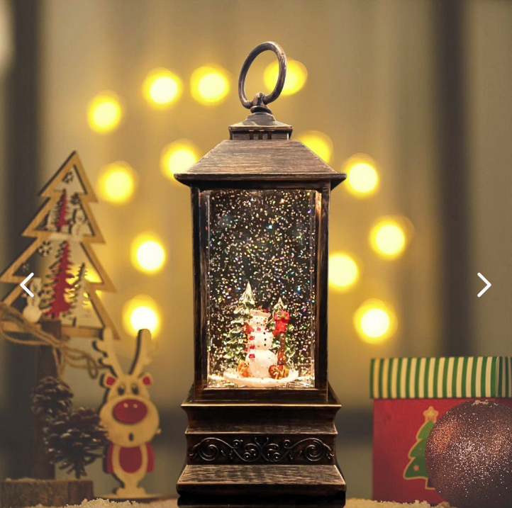 FAROL NAVIDEÑO CON LUZ LED