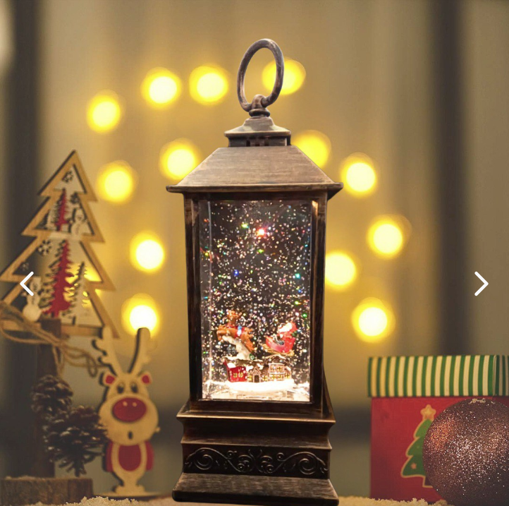 FAROL NAVIDEÑO CON LUZ LED